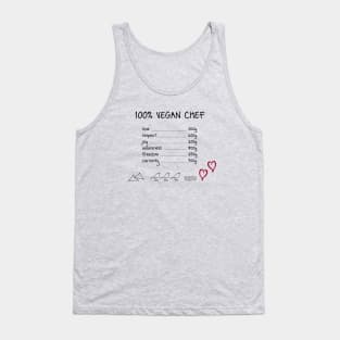 100% Vegan Chef Tank Top